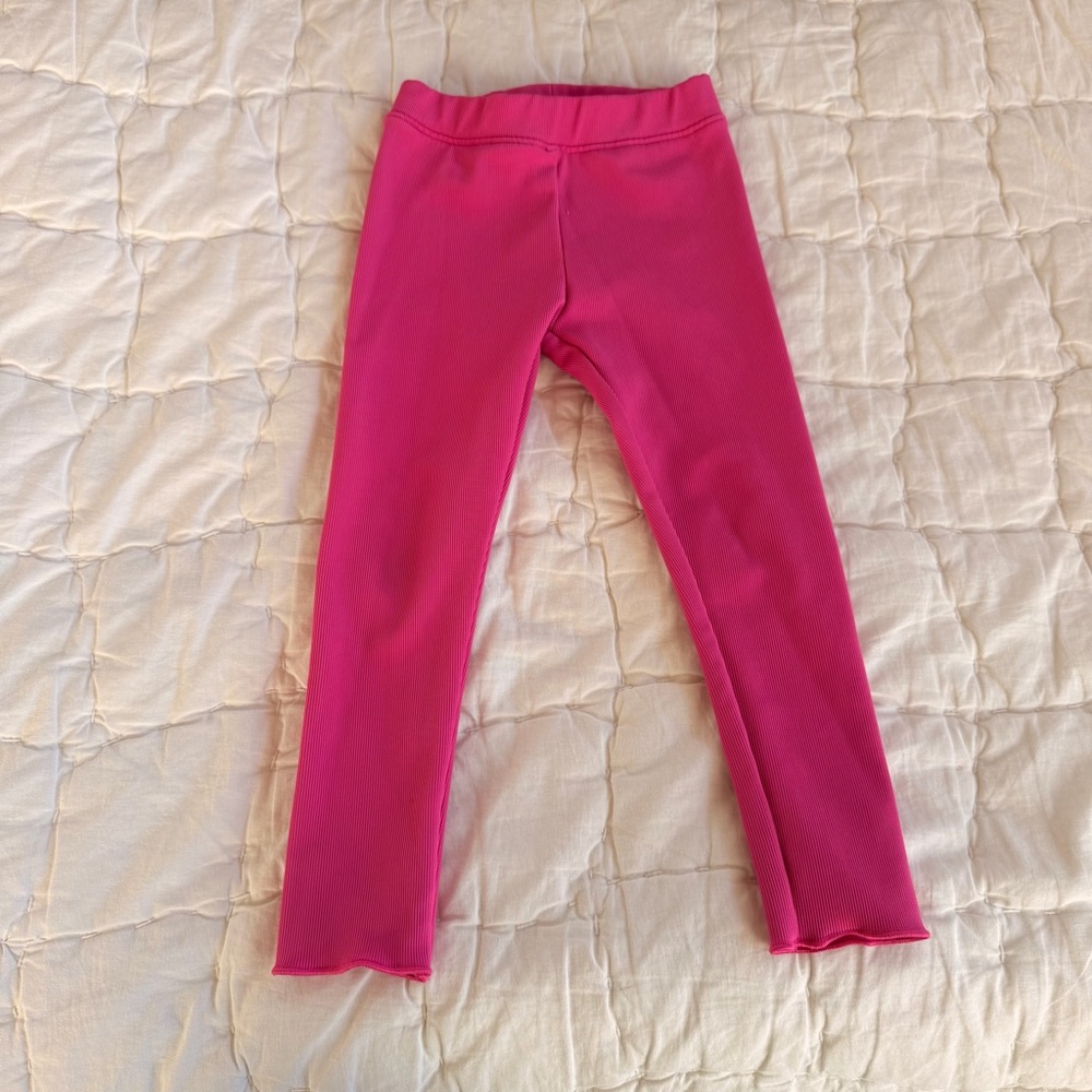 90 Degree By Reflex Bright Pink Kids Leggings